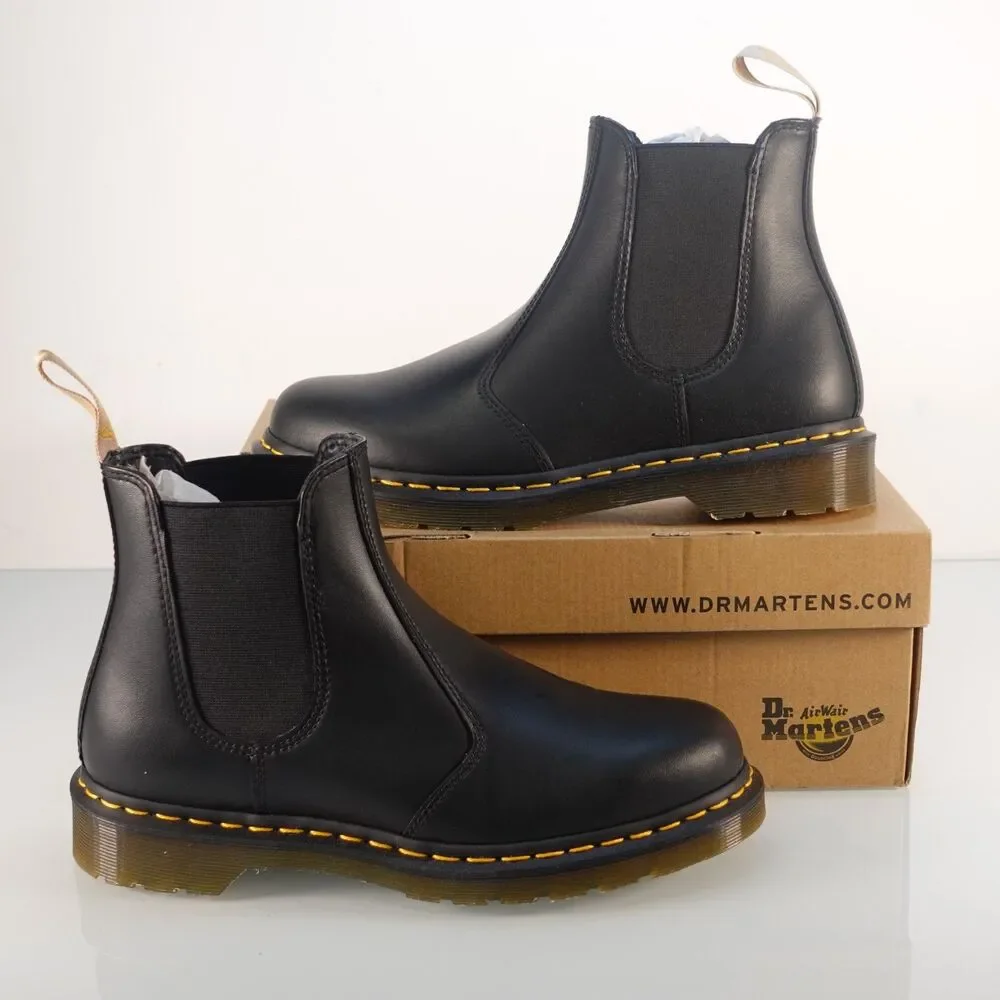 Dr. Martens Vegan 2976 Felix Rub Off Black Boots Unisex US Women's 11 Men's 10